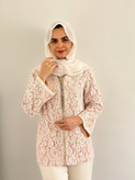 کت گیپور مرواریدی گلبهی