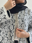 کت گیپور مرواریدی مشکی