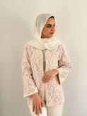 کت گیپور مرواریدی گلبهی