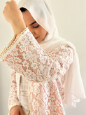 کت گیپور مرواریدی گلبهی