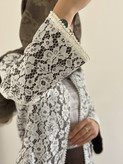 کت گیپور مرواریدی قهوه ای