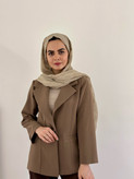 کت مازراتی تک دکمه(موکا)