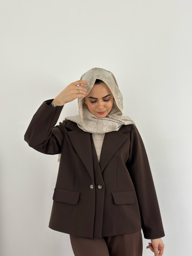 کت دخترانه رویا(قهوه ای)