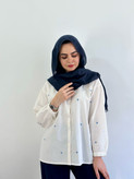شومیز بهاره بابونه(رنگ سفید)