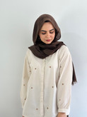 شومیز بهاره بابونه(رنگ کرم)