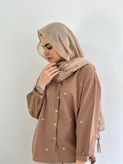 شومیز بهاره بابونه(رنگ موکا)