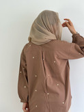 شومیز بهاره بابونه(رنگ موکا)