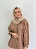 شومیز بهاره بابونه(رنگ موکا)