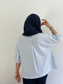 شومیز بهاره باکسی(رنگ آبی)