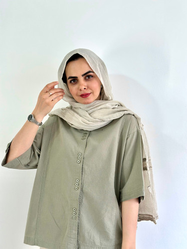 شومیز بهاره باکسی(رنگ سبز)