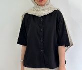 شومیز بهاره باکسی(رنگ مشکی)