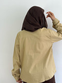 شومیز بهاره گلدوزی خرگوش(رنگ کرم نخودی)