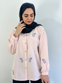 شومیز گلدوزی ستاره(رنگ صورتی)