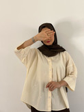 شومیز لینن پاپیون کره ای