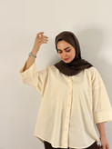 شومیز لینن پاپیون کره ای
