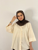 شومیز لینن پاپیون کره ای