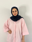 شومیز لینن پاپیون صورتی