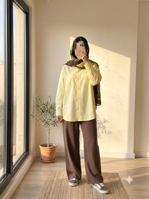 شومیز لنین تابستانه(لیمویی)